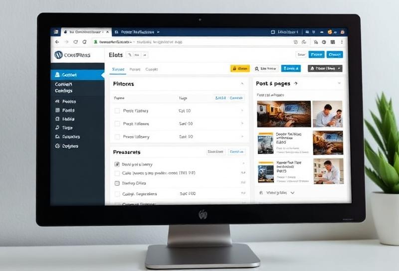 Painel administrativo WordPress para gestão de conteúdo em SP