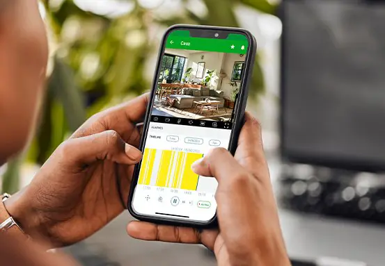 Aplicativo de monitoramento de câmeras no celular em São Paulo