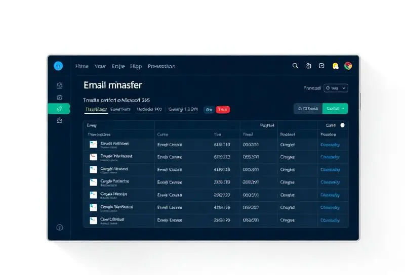 Ferramenta de migração transferindo e-mails corporativos em São Paulo