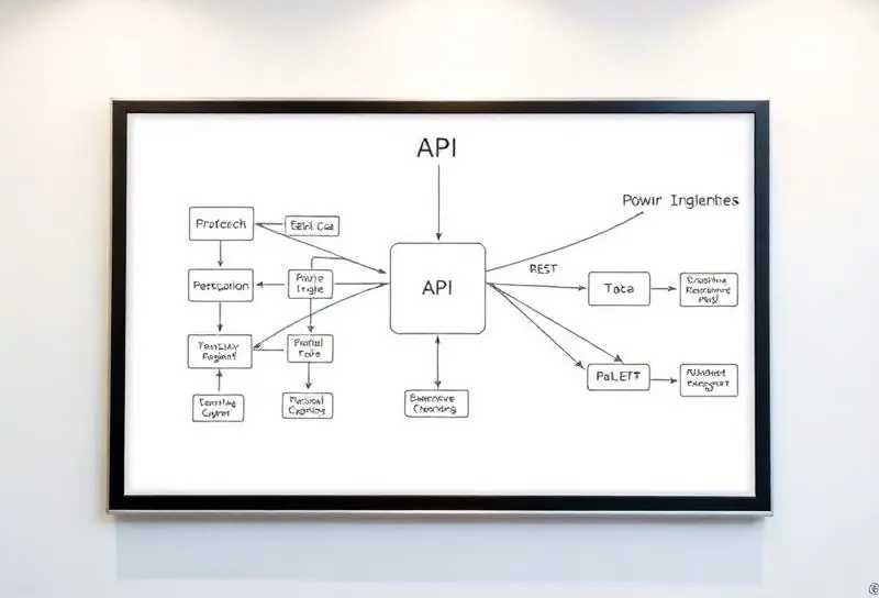Diagrama de integração de sistemas via API REST para empresas em SP